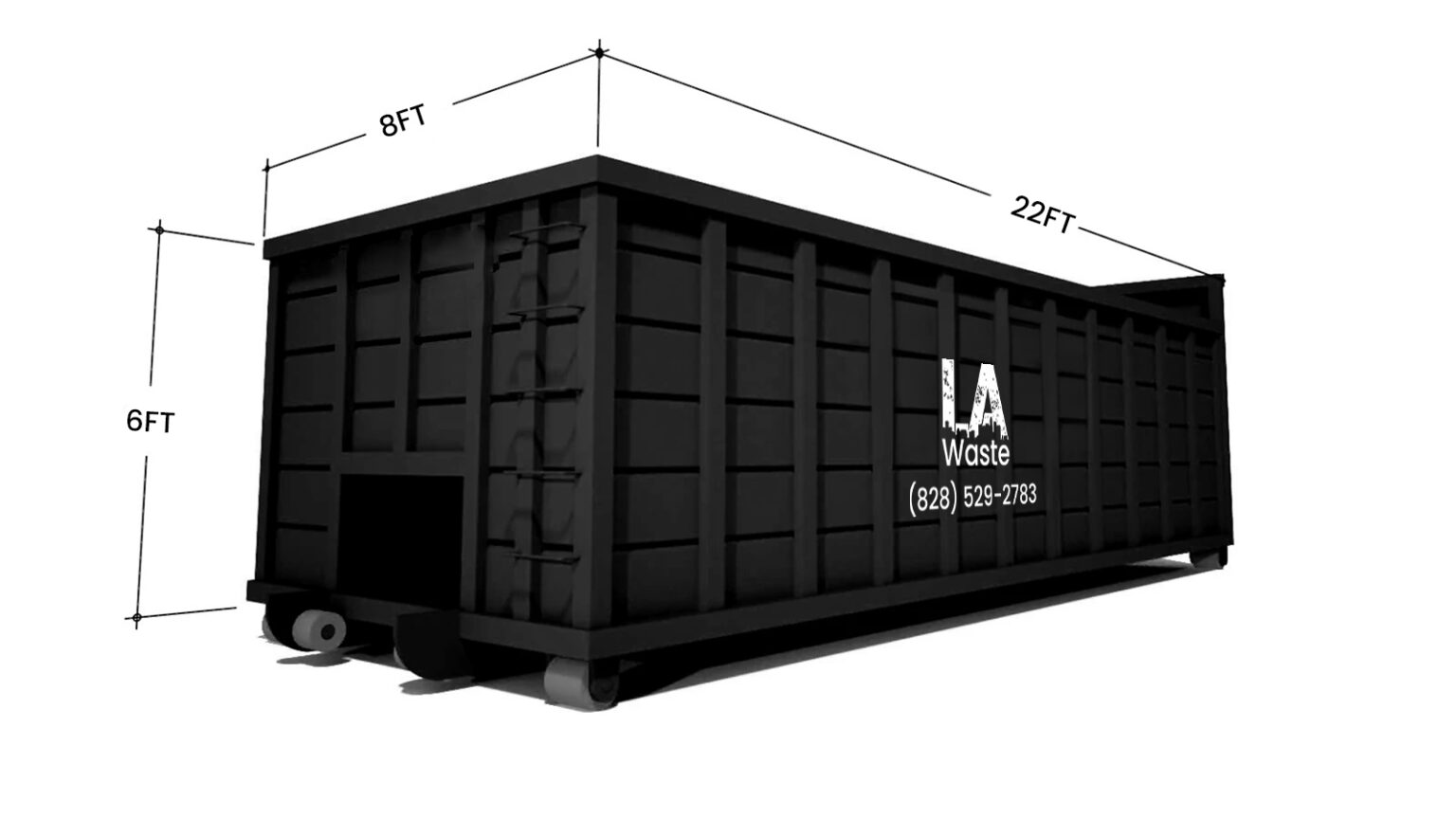 40 yard roll-off dumpster rental for construction and demolition in Los Angeles