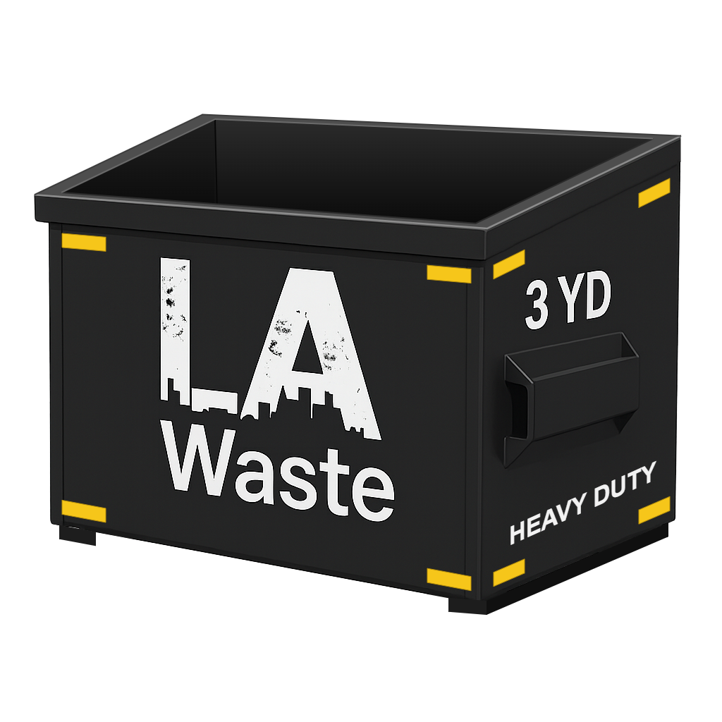 3 yard heavy duty dumpster rental for dirt and concrete in Los Angeles